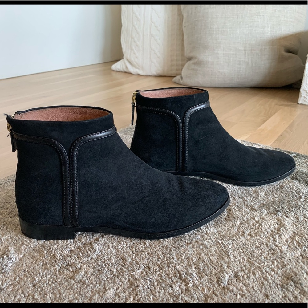 Louise Ent Cie nubuck ankle booties